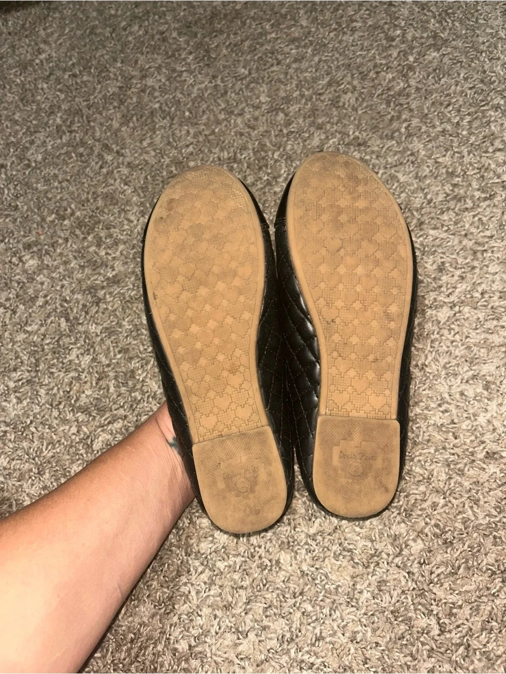 Girls Quilted Bow Dress Shoes size 2